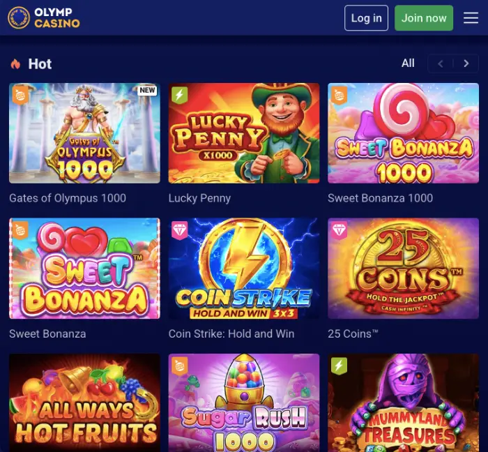 Casino Olymp Hot Slots